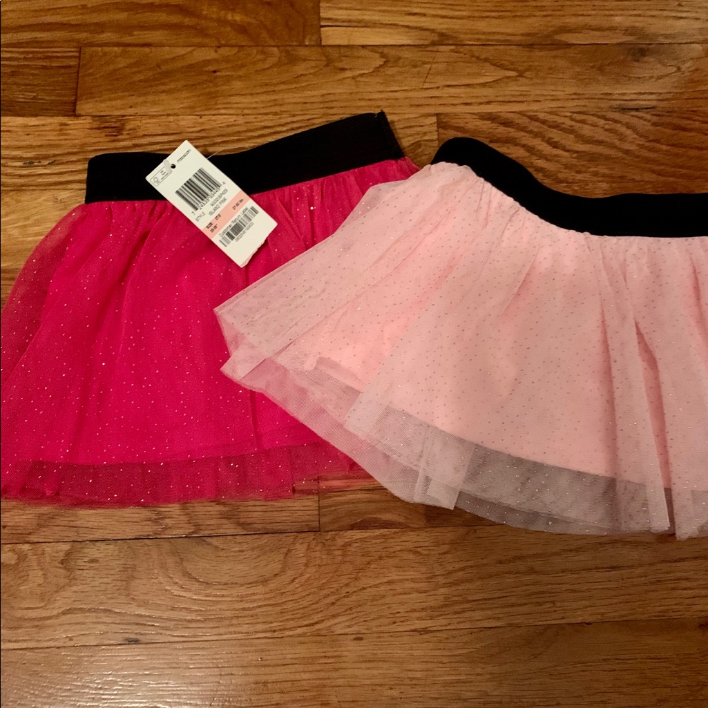 Set Of 2 Pink Tulle Skirts